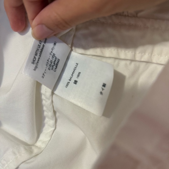 Eddie Bauer Button Up Blazer White Jacket Womens Size 4 Y2K - Picture 8 of 8